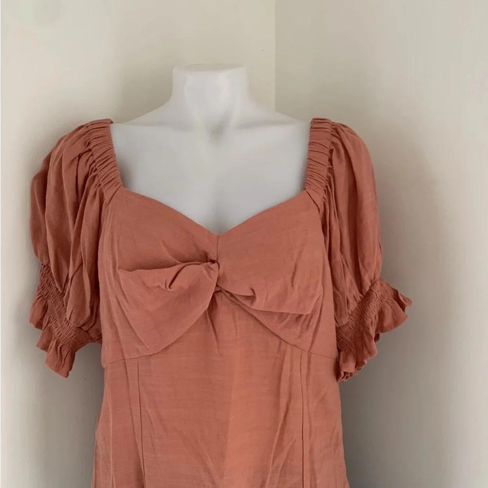 Woman's Terracotta Nine West Top With Side Zipper Large - Picture 6 of 9